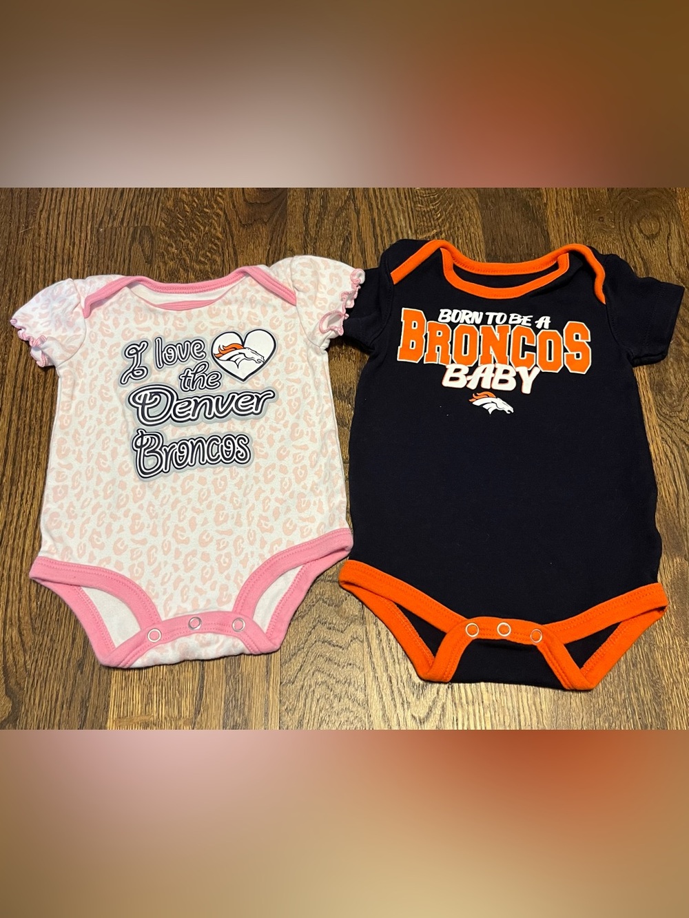 NFL Denver Broncos Two Set onesies